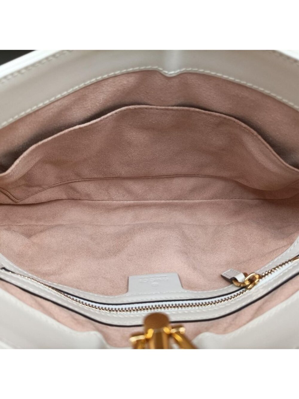 Gucci Jackie 1961 White Leather Shoulder Bag - Picture 9 of 16